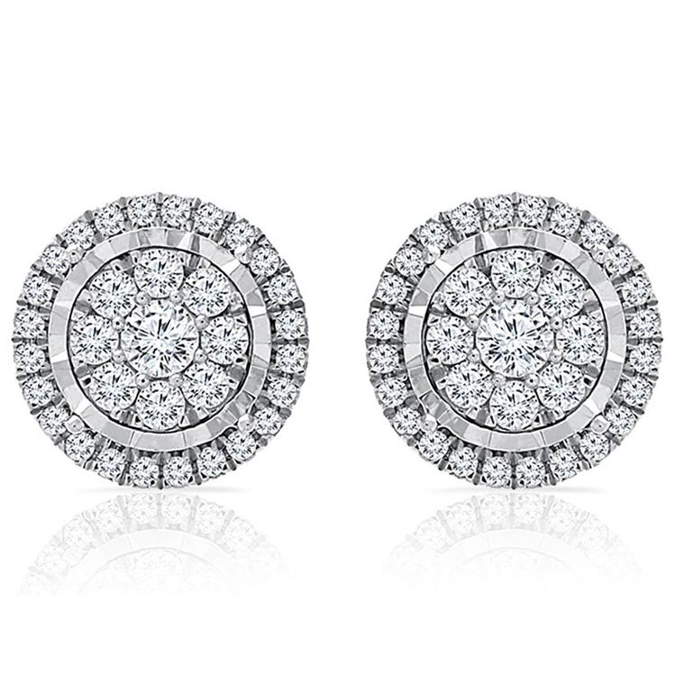 Diamond Classics™ White Gold Diamond Stud Earrings