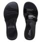 Womens Clarks&#174; Breeze Piper Black Strappy Slide Sandals - image 5