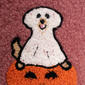 Womens MUK LUKS® Punch Needle Scuff Dog Ghost Slip On Slippers - image 9