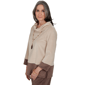 Petite Alfred Dunner Luxe Be A Lady Color Block Blouse - image 4