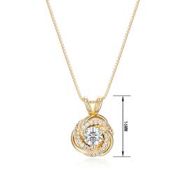 Forever Facets 18kt. Gold White Sapphire Necklace