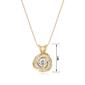 Forever Facets 18kt. Gold White Sapphire Necklace - image 1