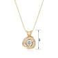 Forever Facets 18kt. Gold White Sapphire Necklace - image 1