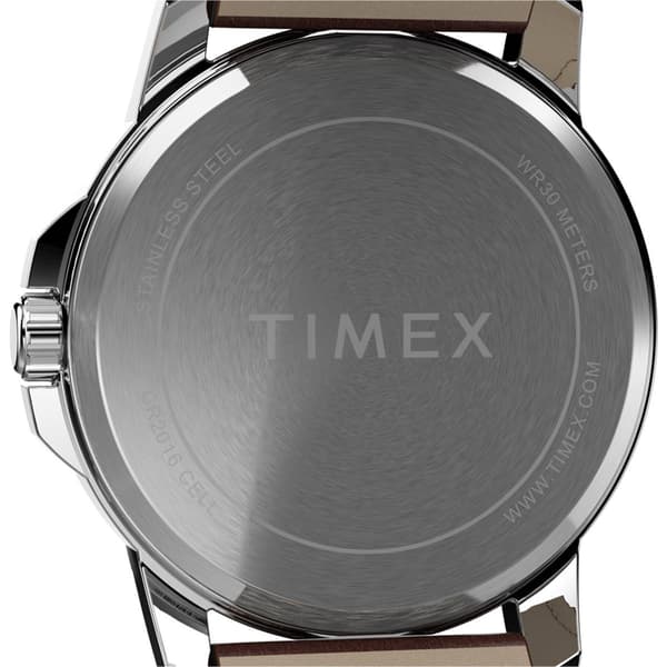 Mens Timex&#174; Brown Strap Dress Watch - TW2V20900JI