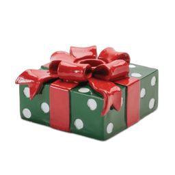 Melrose Holiday Present with Taper Candle Holder - Set of 3