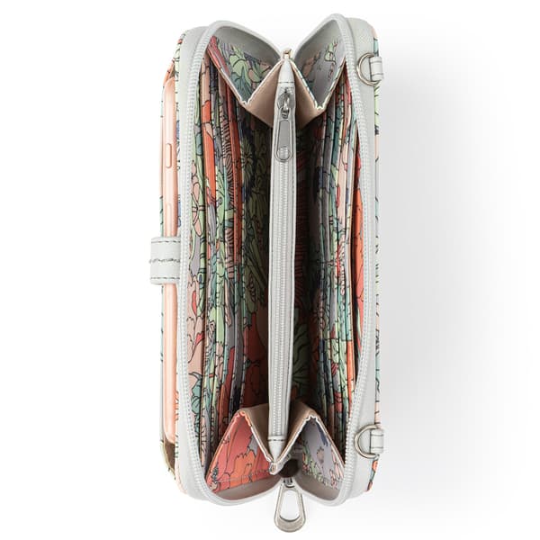 Sakroots Smartphone Crossbody - Light Grey