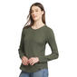 Womens LANDS’ END® Long Sleeve Waffle Henley Tee - image 3