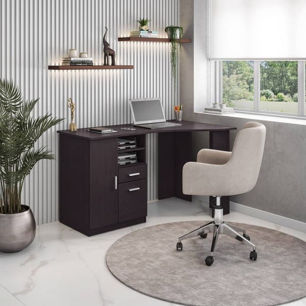 Techni Mobili 51" W Classic Office Desk w/ Storage