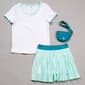 Girls (7-16) 90 Degree(R) by Reflex 3pc. Tee w/ Pleated Skort - image 1
