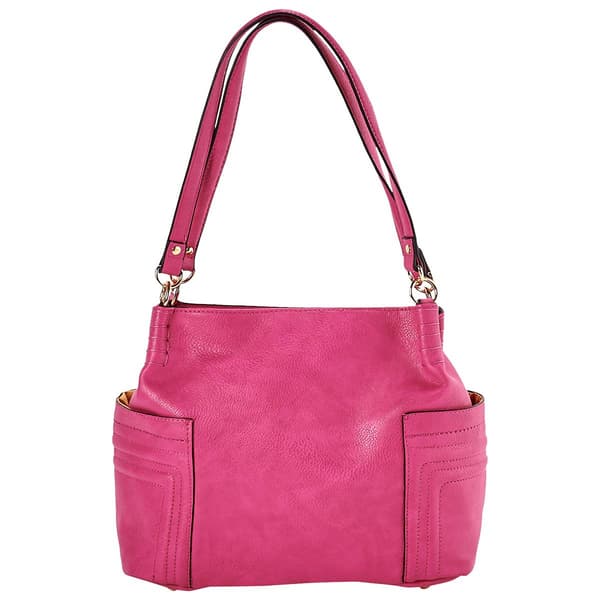 DS Fashion NY Double Handle Hobo Side Pockets - image 