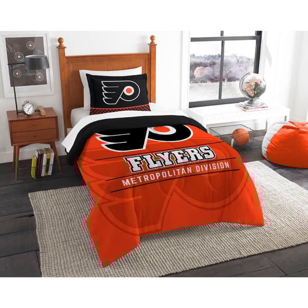 NHL Philadelphia Flyers Draft Comforter Set - image 