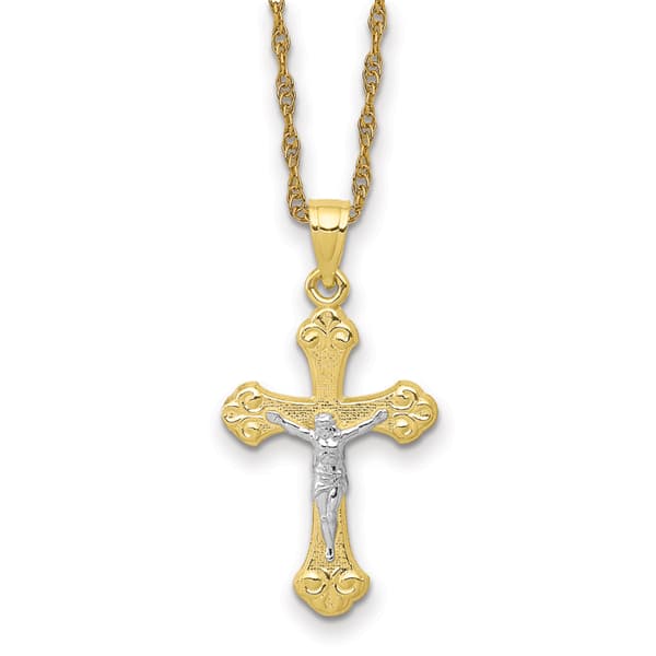 Gemstone Classics(tm) 10kt. Yellow Crucifix Pendant - image 