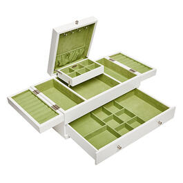 Mele & Co. Everly Wooden Triple Lid Jewelry Box