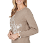 Petite Alfred Dunner Sunset Ridge Floral Embroidered Sweater - image 5