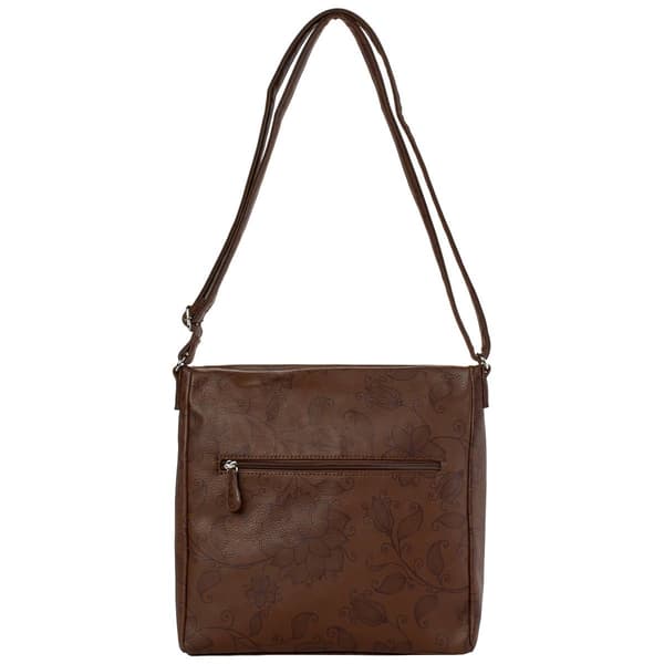 MultiSac Lorraine Large Crossbody - Chocolate Stefano Floral