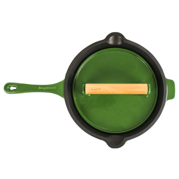 BergHOFF Neo 2pc. Cast Iron 10in. Fry Pan with Steak Press - image 