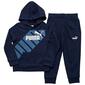 Boys &#40;4-7&#41; Puma&#40;R&#41; 2pc. Big Logo Hoodie & Jogger Sweatpants Set - image 1
