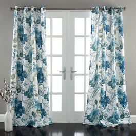 Lush Decor(R) Floral Paisley Curtain Set - Blue