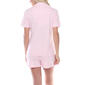 Womens White Mark Short Sleeve Pajama Set - image 4