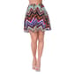 Womens White Mark Heidi Zigzag Flare Skirt - image 1
