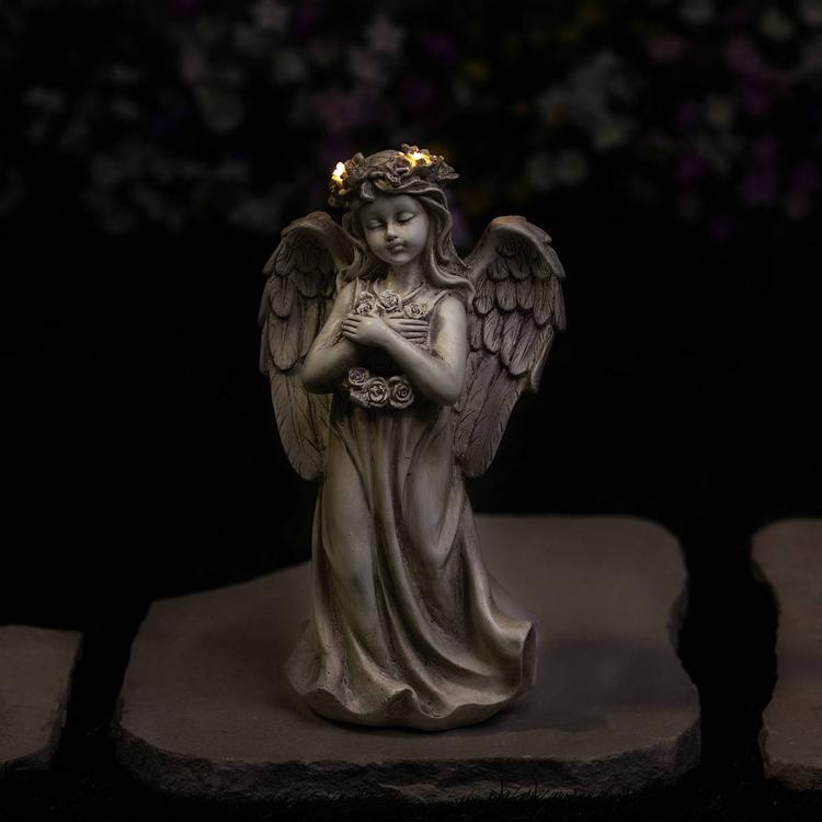 Northlight Seasonal LED Lighted Standing Cherub Angel Statue