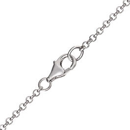 Splendere Sterling Silver Cubic Zirconia Baguette Cross Necklace