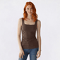 Juniors Madden Girl Square Neck Side Ruch Split Hem Tank Top - image 5