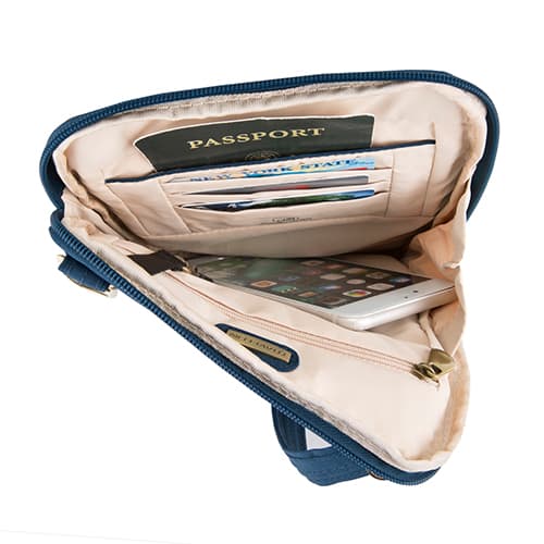 Travelon Signature Quilted Slim Pouch