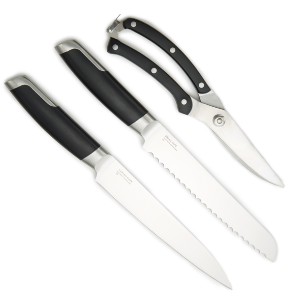 BergHOFF Leo Graphite 3pc. Stainless Steel Forged Cutlery Set