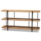Baxton Studio Tarah Industrial Brown/Black Metal Console Table - image 1