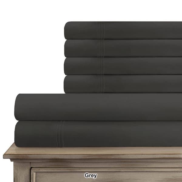 Superior 6pc. 1500 Thread Count Solid Deep Pocket Sheet Set