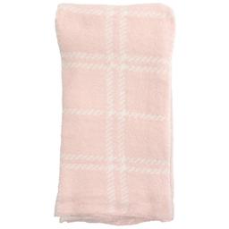 Chenille Plaid Mint Baby Blanket