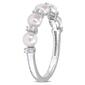 Gemstone Classics&#8482; Pearl & Topaz Semi-Eternity Ring - image 2