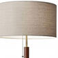 HomeRoots 26in. Antiqued Brass Solid Wood Table Lamp - image 3