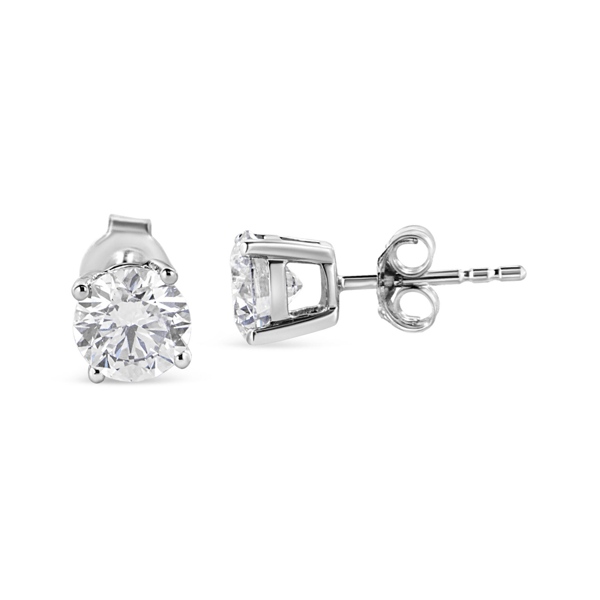Haus of Brilliance Lab Grown Round Brilliant Diamond Stud Earring