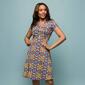 Womens 24/7 Comfort Apparel Floral Knee Length Wrap Dress - image 4