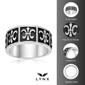 Mens Lynx Antique Finish Fleur De Lis Ring  Stainless Steel Ring - image 20