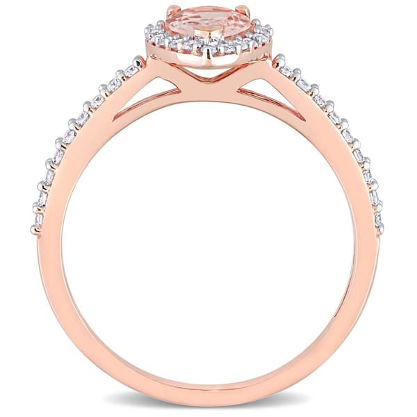 Gemstone Classics&#8482; 10kt. Rose Gold 3/4ctw. Morganite Ring