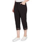 Petite Ruby Rd. Pattern Play Alt Capri Pants with Lace Hem - image 3