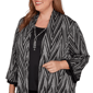 Plus Size Alfred Dunner Barcelona Chevron Two In One Blouse - image 5