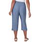 Womens Alfred Dunner Blue Bayou Textured Capris - image 3