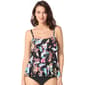 Womens Beach House Endless Summer Ruffle Tankini Swim Top - image 1