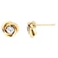 Candela 14kt. Yellow Gold Love Knot Stud Earrings - image 1
