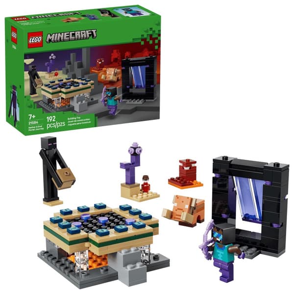 LEGO(R) Minecraft(R) Nether & End Portal Journey Building Kit - image 