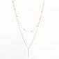 Design Collection Gold-Tone 18in. Necklace with Bar Pendant - image 1