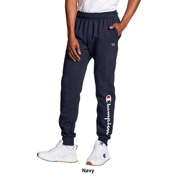 Mens Champion Logo Powerblend Fleece Joggers