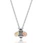 Gold Classics&#40;tm&#41; Black Hills Gold Sterling Silver Bee Pendant - image 1