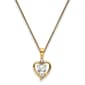 Gemstone Classics&#40;tm&#41; 14kt. White Topaz Diamond Pendant Necklace - image 1