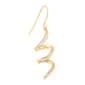 Athra 14kt. Gold Over Brass Twisted Crystal Drop Earrings - image 2