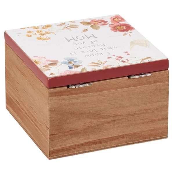 Primitives By Kathy Because of You Mom Hinged Box